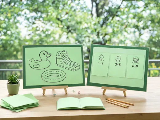 Outdoor play category planning desk
